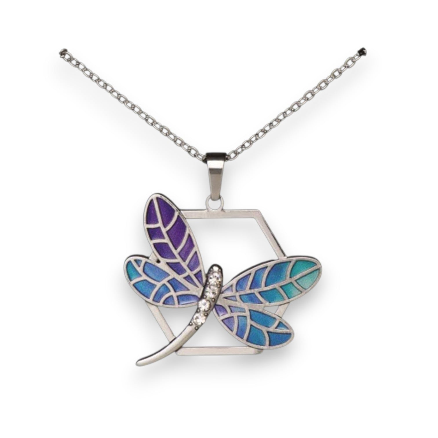 Northern Lights Dragonfly Necklace - Mellow Monkey