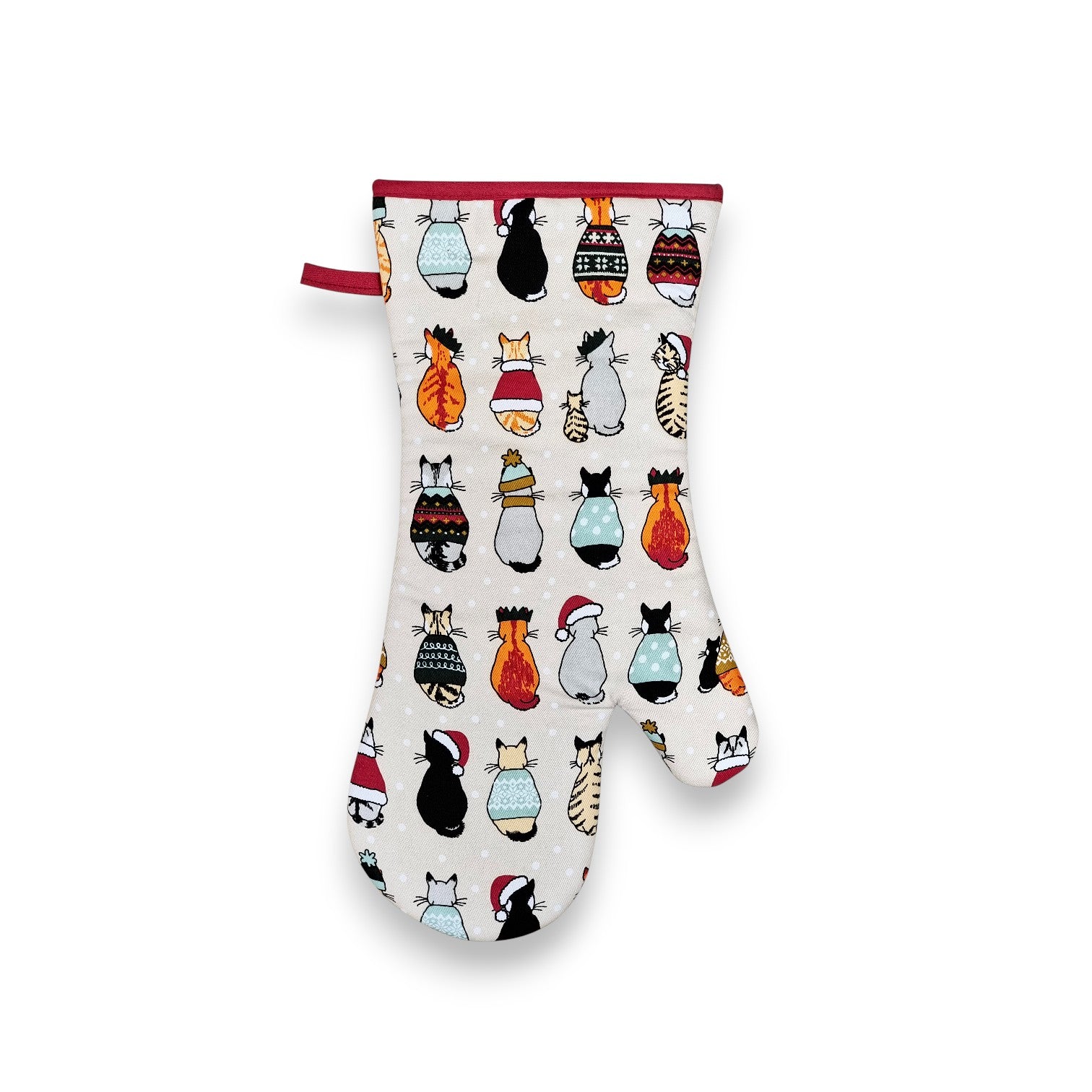 Christmas Cats in Waiting Oven Gauntlet - Mellow Monkey