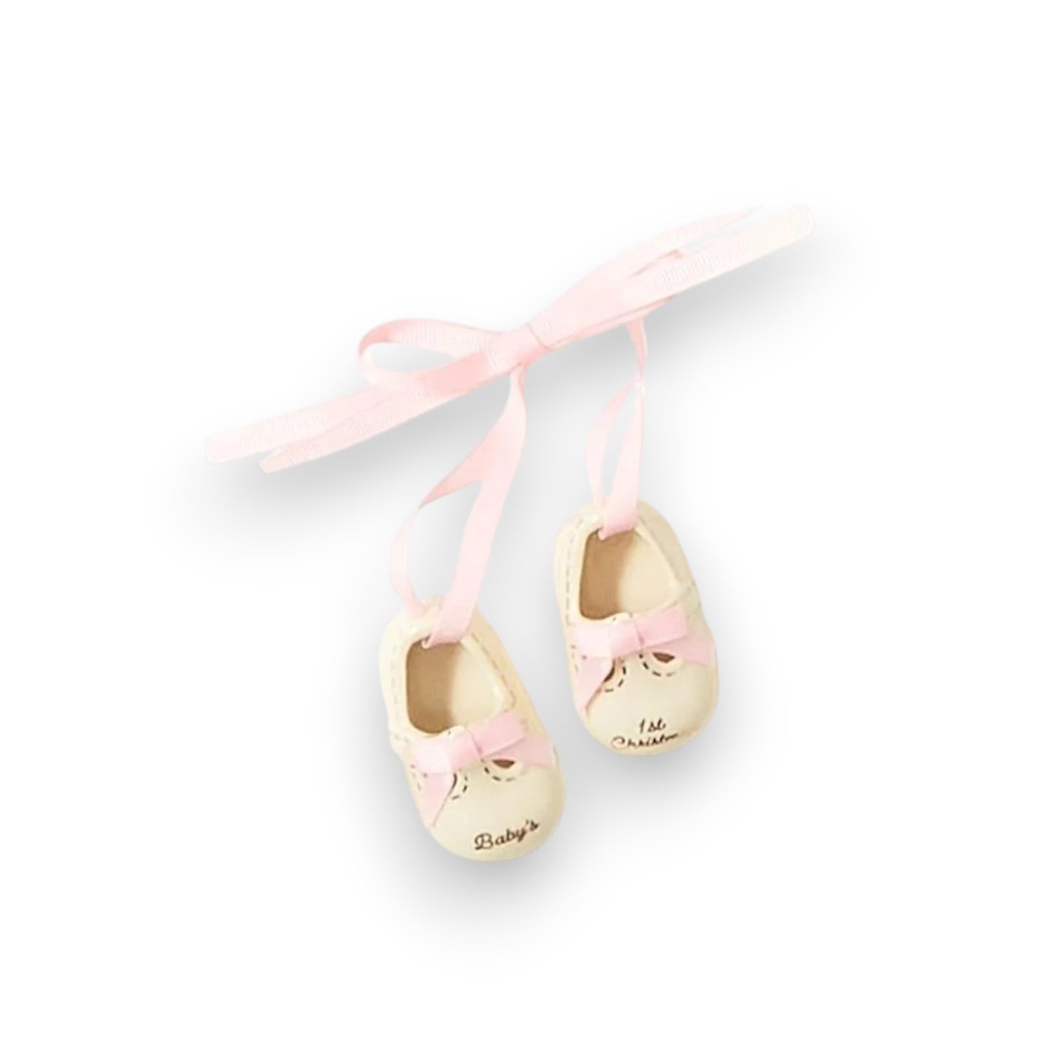 Baby's First Shoes Ceramic Ornament - Mellow Monkey