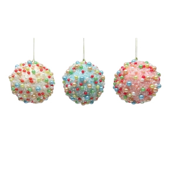 Candy Sprinkle Ball Ornament - December Diamonds Holiday Ornament - Mellow Monkey