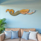 Mermaid Swimming With Seashell - Wall Décor - 31-in - Mellow Monkey