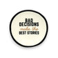 Bad Decisions - Ring Dish - 3-in - Mellow Monkey