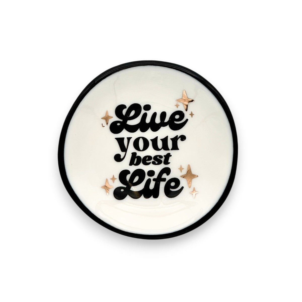 Live Your Best Life - Ring Dish - 3-in - Mellow Monkey
