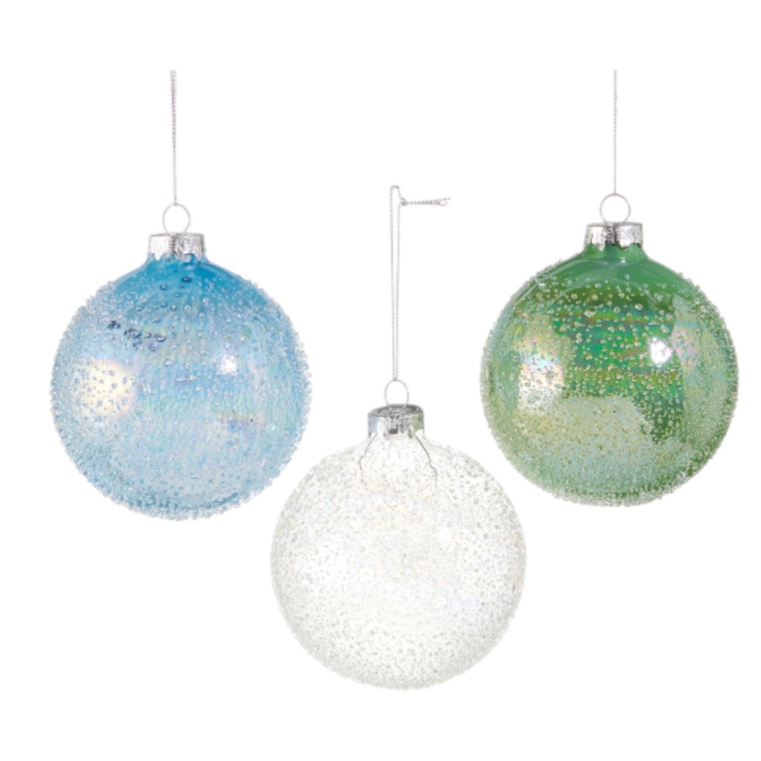 Glass Textured Ornament - 4-in. - Mellow Monkey