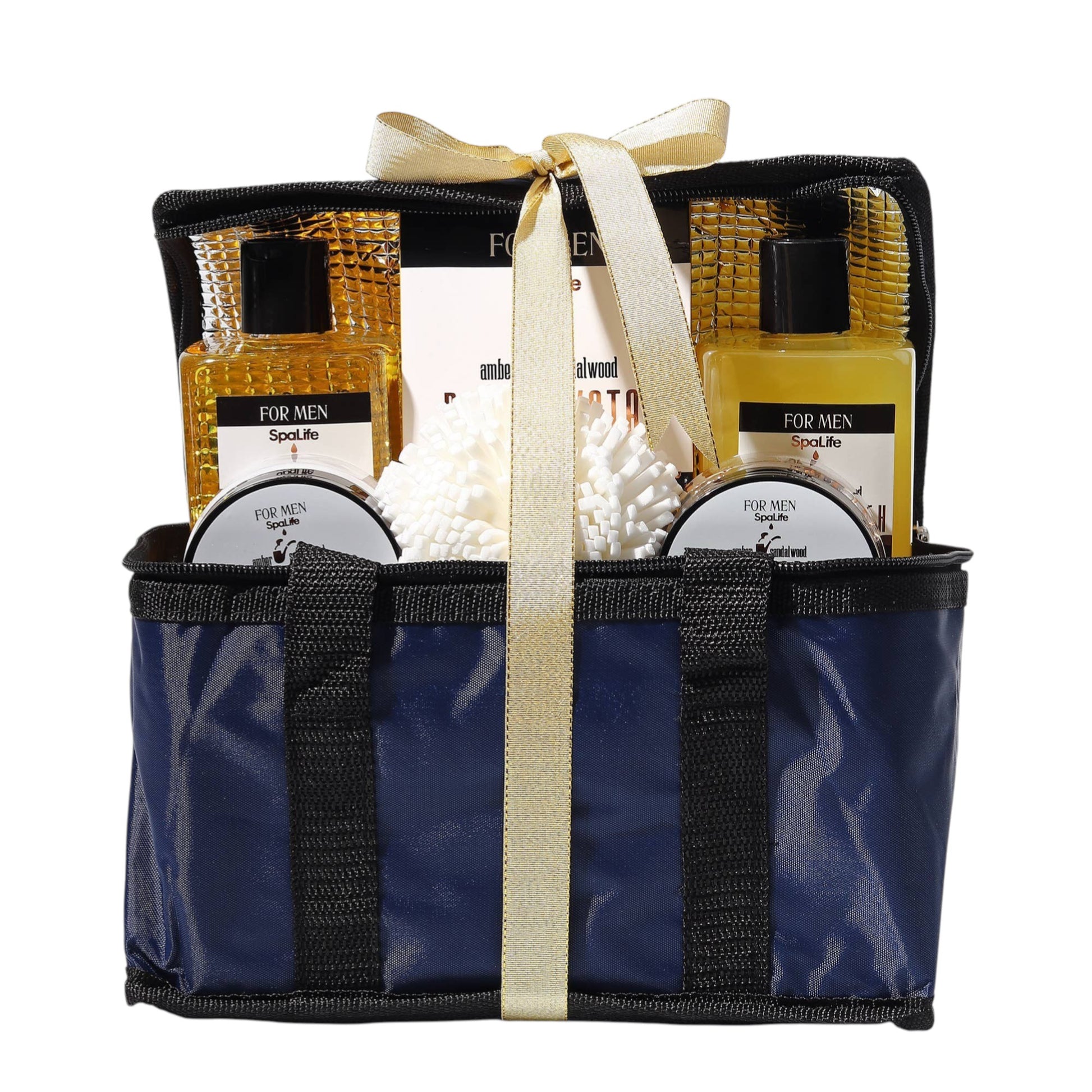 All Natural Bath & Body Luxury Spa Men's Sandalwood Gift Set - Mellow Monkey