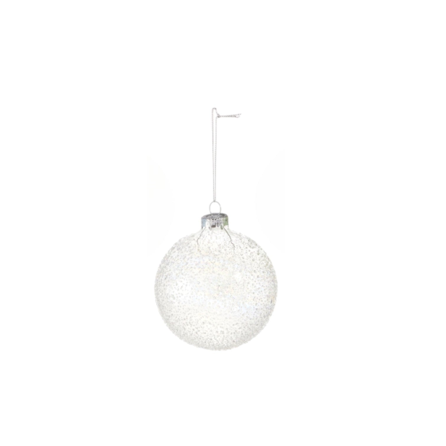Glass Textured Ornament - 4-in. - Mellow Monkey