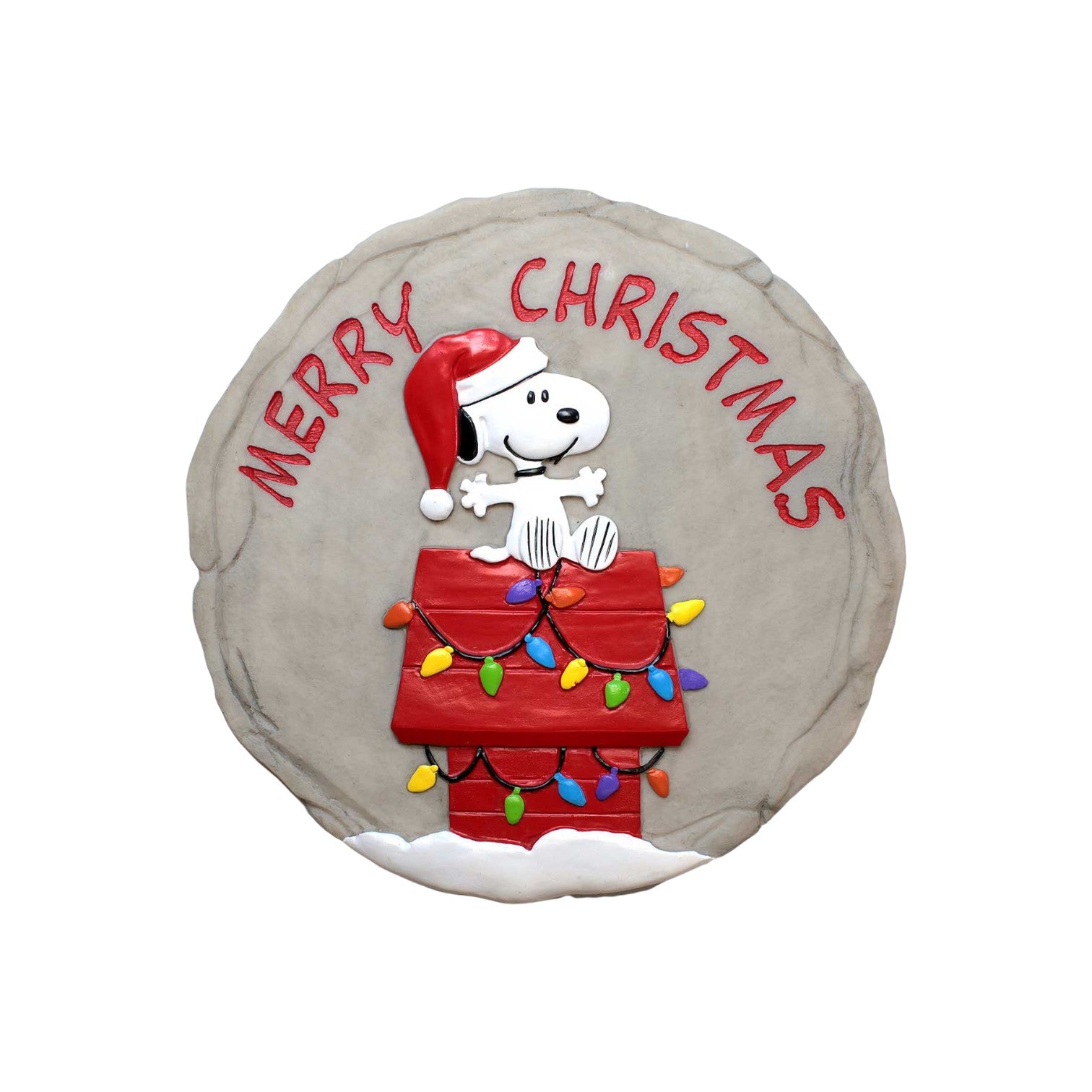 Snoopy Christmas - Stepping Stone/Wall Plaque - Mellow Monkey