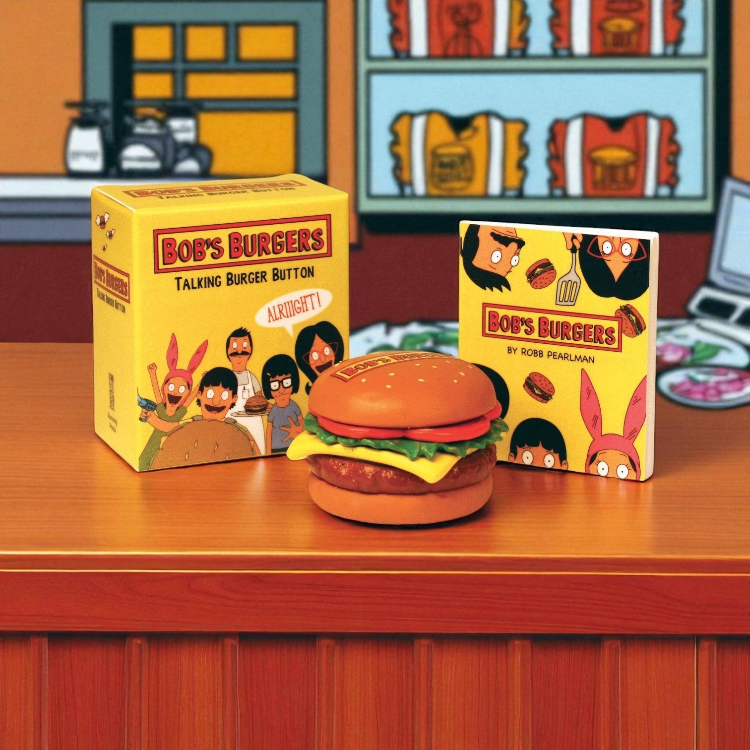 Bob's Burgers Talking Burger Button - Mellow Monkey
