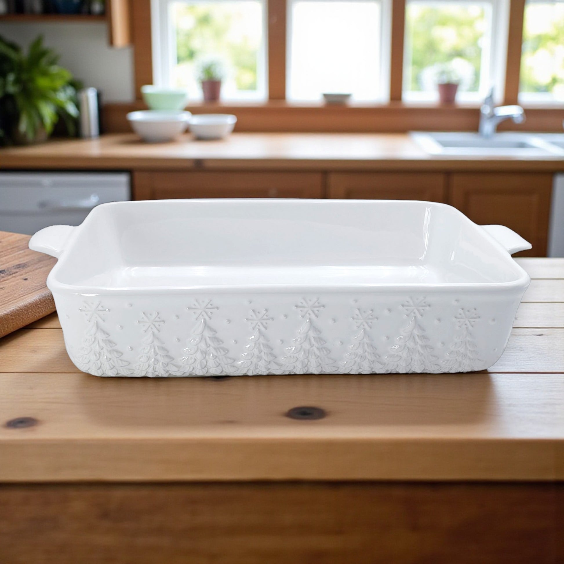 Frosty Forest White Baker - 13 x 9-in - Temp-tations - Mellow Monkey