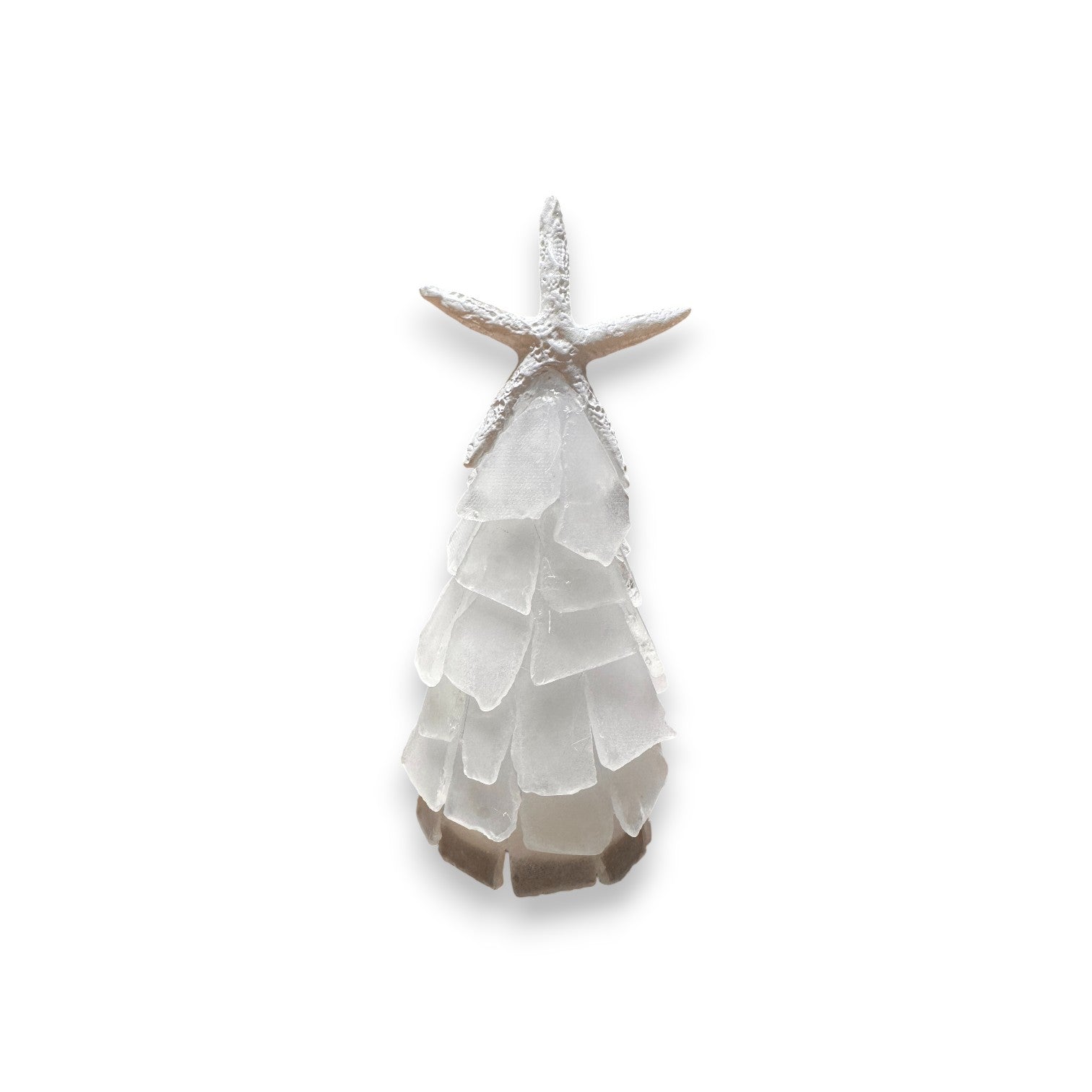 Sea Glass Christmas Tree - 6 In. - White - Mellow Monkey