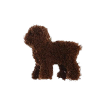 Furry Poodle Ornament - 4-1/4-in - Mellow Monkey