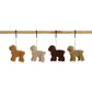 Furry Poodle Ornament - 4-1/4-in - Mellow Monkey