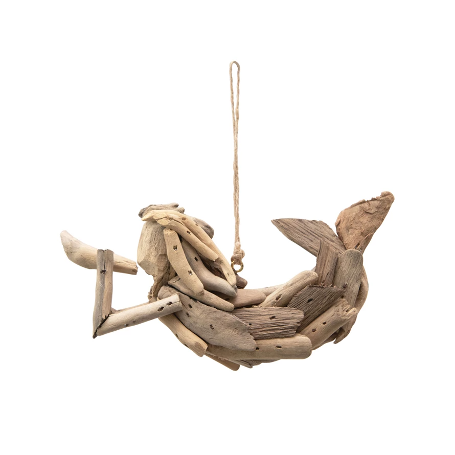 Driftwood Mermaid Ornament - 7-in - Mellow Monkey