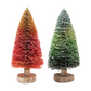 Ombre Sisal Bottle Brush Tree with Wood Base - 9-in - Mellow Monkey