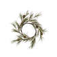 Faux Jack Pine Round Wreath with Pinecones - 10-inch - Mellow Monkey