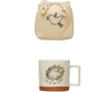 Stoneware Christmas Mug in Drawstring Bag - 12-oz. - Mellow Monkey