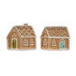 Ceramic Gingerbread House Plate - 6-in - Mellow Monkey