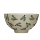 Hand Painted Stoneware Bowl with Holiday Motif - 4-1/2-in - Mellow Monkey