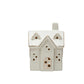 LED Cream Stoneware House with Gold Electroplating - Mellow Monkey