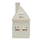 LED Cream Stoneware House with Gold Electroplating - Mellow Monkey