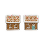 Ceramic Gingerbread House Salt and Pepper Shakers - 2-1/4-in - Mellow Monkey