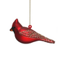 Hand Painted Glass Cardinal Ornament - 5-in - Mellow Monkey