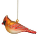 Hand Painted Glass Cardinal Ornament - 5-in - Mellow Monkey