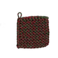 Hand-Woven Melange Cotton Crocheted Pot Holder - Mellow Monkey