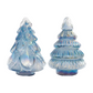 Iridescent Blue Recycled Glass Tree - 6-in - Mellow Monkey