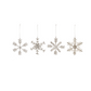 Beaded Snowflake Ornament - 6-in - Mellow Monkey