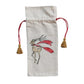Holiday Image Cotton Drawstring Wine Bag - Mellow Monkey