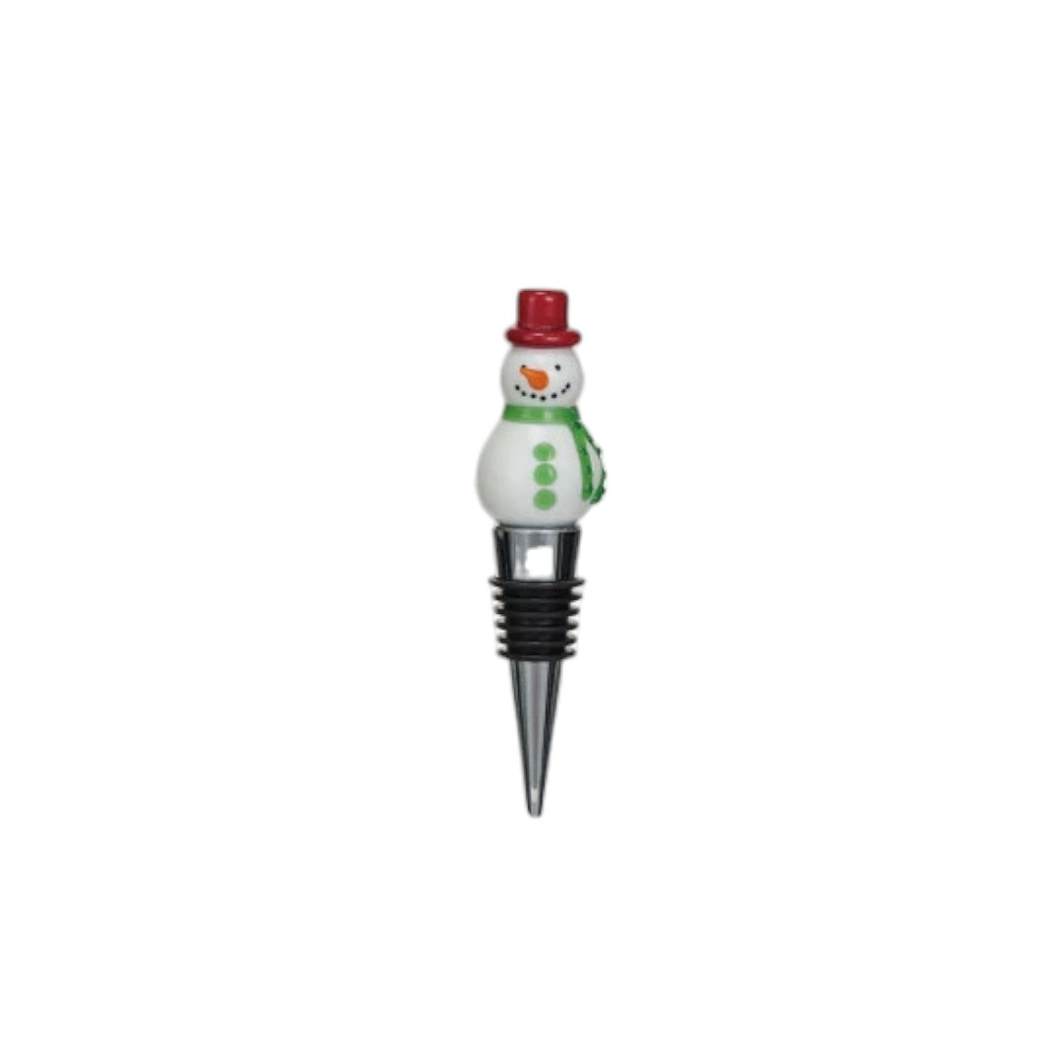 Glass Holiday Icon Zinc Alloy Wine Stopper - Mellow Monkey