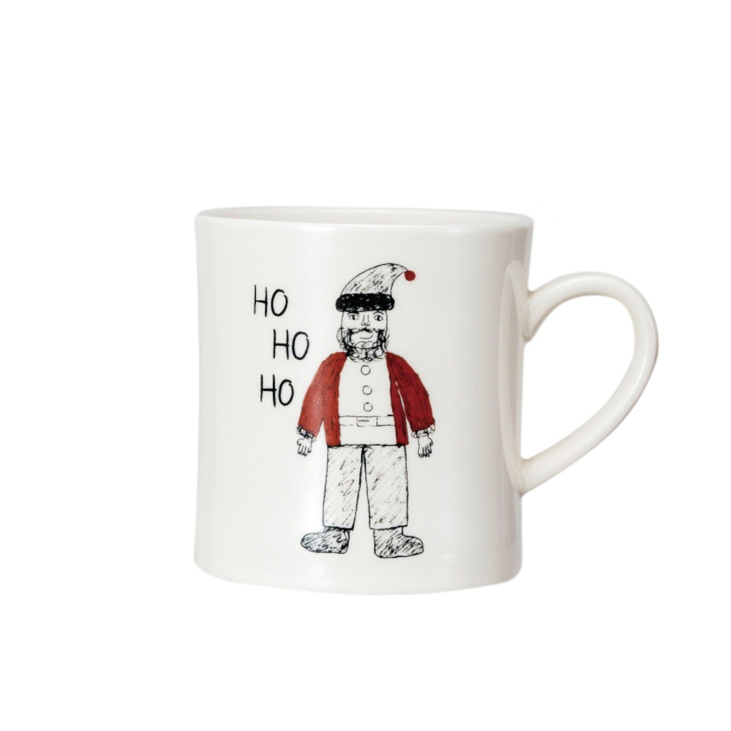 Stoneware Mug with Children's Drawing Holiday Image - 14-oz. - Mellow Monkey