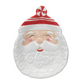 Hand-Painted Ceramic Santa Shaped Plate - 7-in - Mellow Monkey