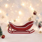 Red & White Metal Sleigh Soap Dish - Mellow Monkey