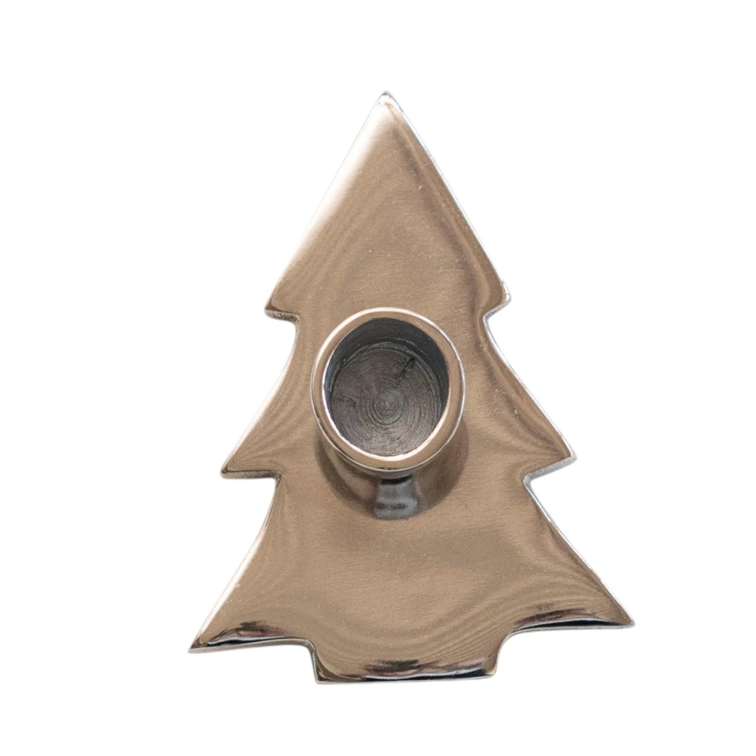 Electroplated Aluminum Tree/Star Taper Holder - Nickel Finish - Mellow Monkey