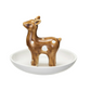 Decorative Stoneware Dish with Deer - 4-1/4-in - Mellow Monkey