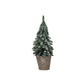 Faux Evergreen Tree in Paper Pot with Snow Finish - Mellow Monkey