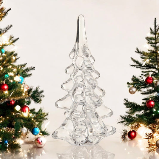 Clear Glass Christmas Tree - 7-3/4-in - Mellow Monkey