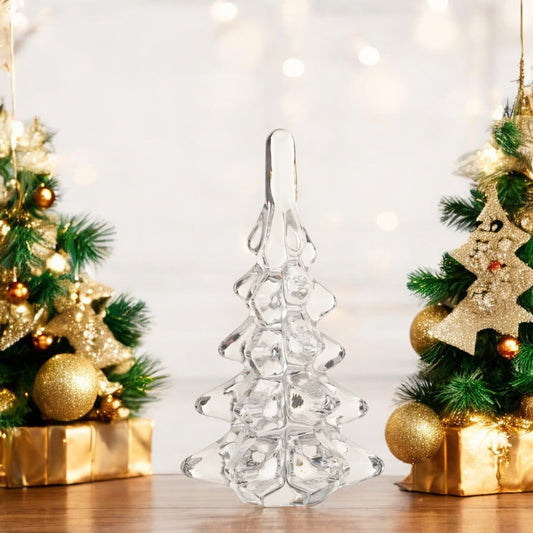 Clear Glass Christmas Tree - 6-1/4-in - Mellow Monkey