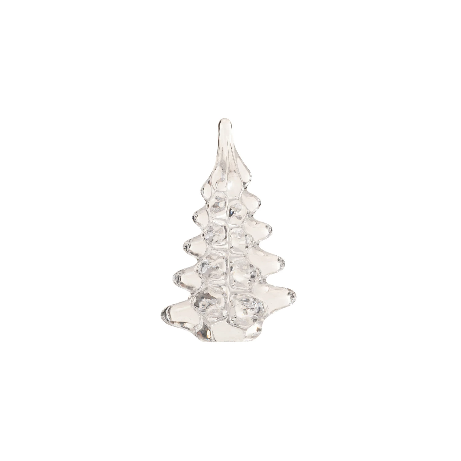 Clear Glass Christmas Tree - 4-1/4-in - Mellow Monkey