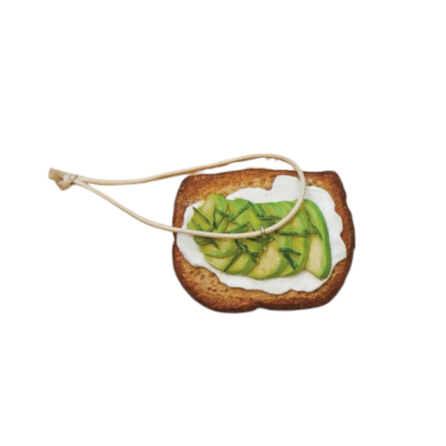 Resin Avocado Toast Ornament - 2-1/4-in - Mellow Monkey