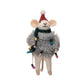 Wool Felt Mouse with Faux Fur Sweater - 5-1/2"H - Mellow Monkey