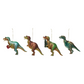 Glass & Resin Festive Dinosaur Ornament - 5-1/2-in - Mellow Monkey