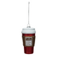 Glass "Coffee" To Go Cup Ornament with Glitter - 4-1/2-in - Mellow Monkey