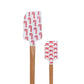 Holiday Pattern Silicone and Wood Spatulas - Set of 2 Sizes - Mellow Monkey