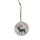 Holiday Saying Round Stoneware Ornament - 2-1/4-in - Mellow Monkey