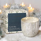 North Sky Large Boxed Crackle Glass Candle - Mellow Monkey