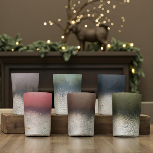 Frosted Glass Votive Tealight/Votive Holder - Mellow Monkey