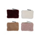 Faux Fur Fabric Zip Pouch - 6-1/2-in - Mellow Monkey